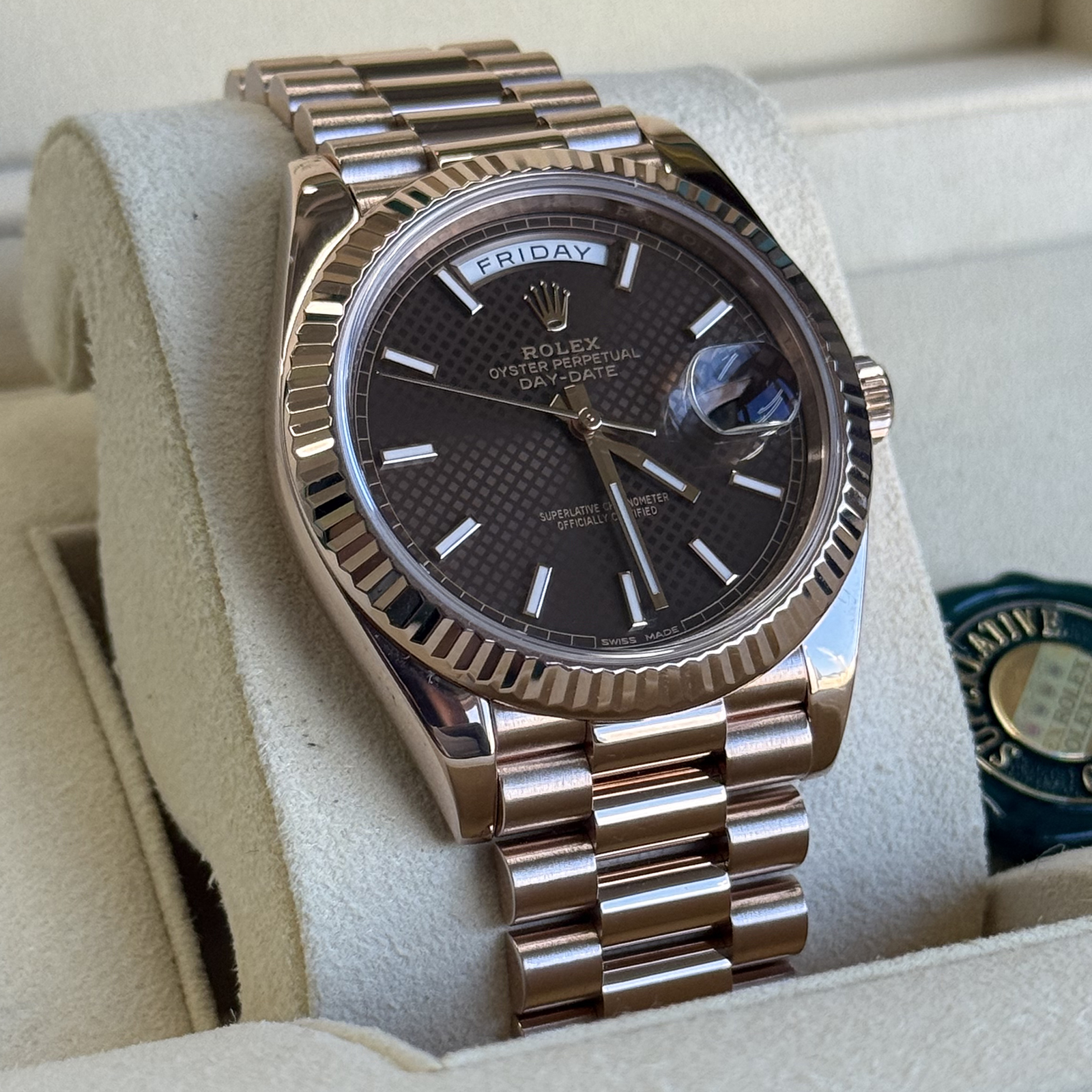 Rolex Day-Date 40 228235 Pre-Owned Full Set