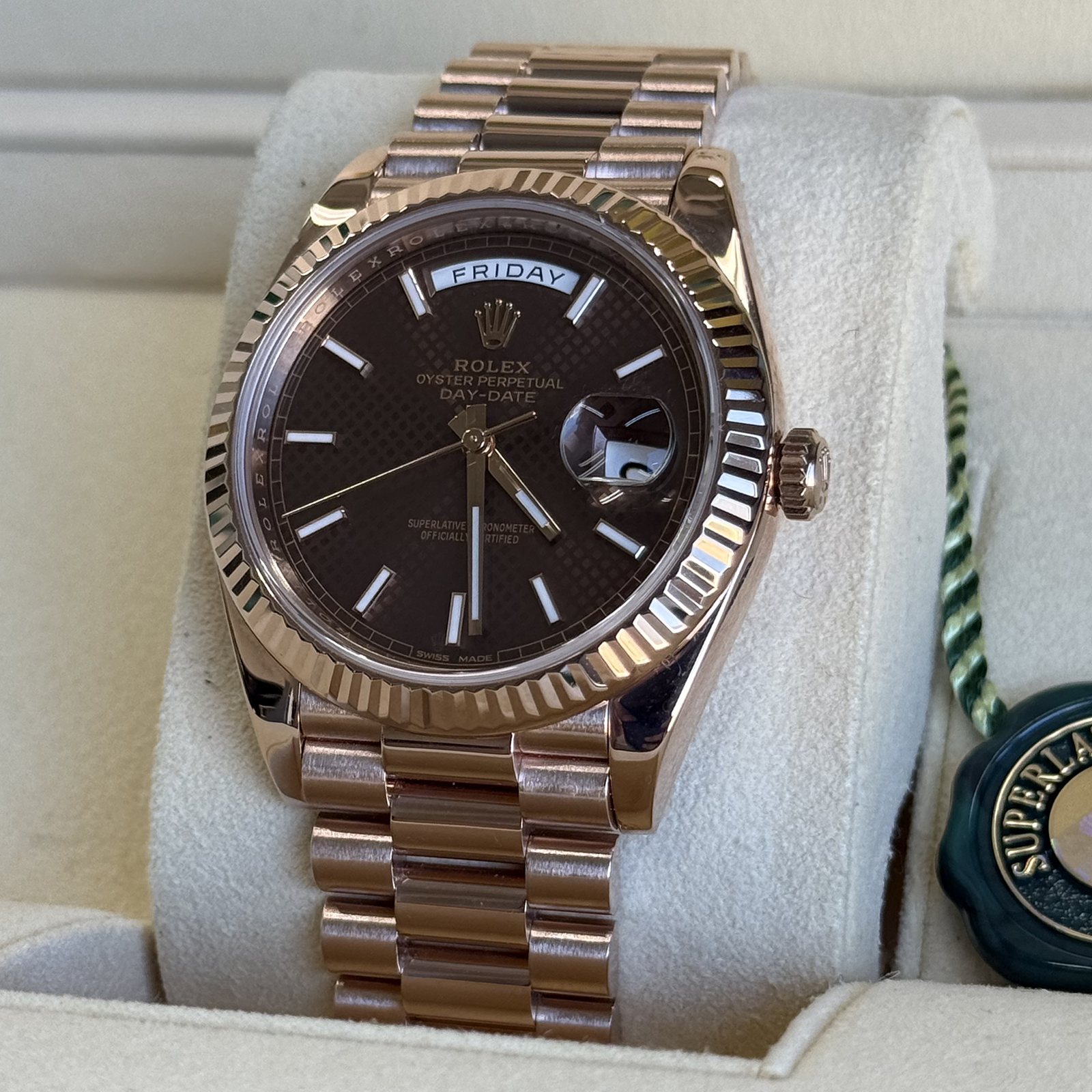 Rolex Day-Date 40 228235 Pre-Owned Full Set - Image 3