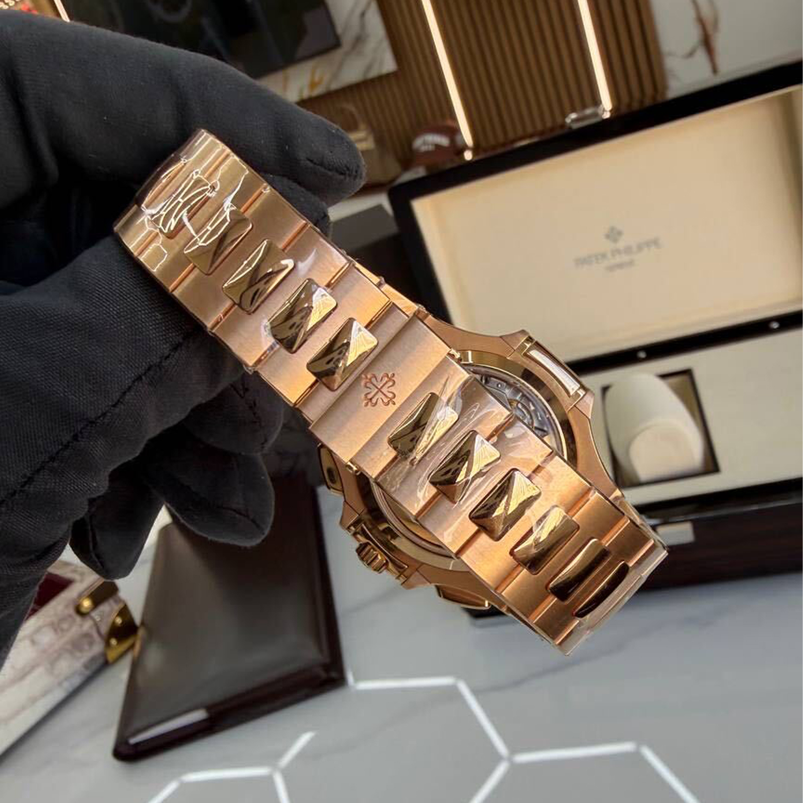 Patek Philippe Nautilus Chronograph Ref. 5980/1R-001 — 2020 - Image 4